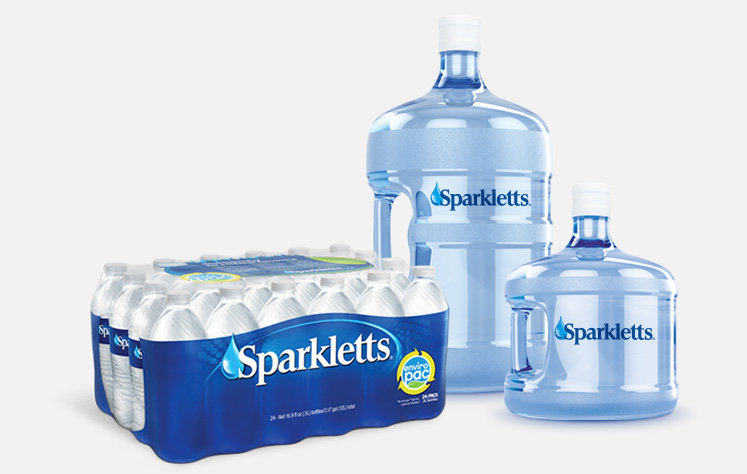 Single-serve bottled water and 3- and 5-gallon bottles